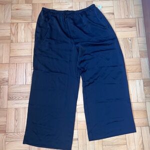 Women’s Silk Black Pants